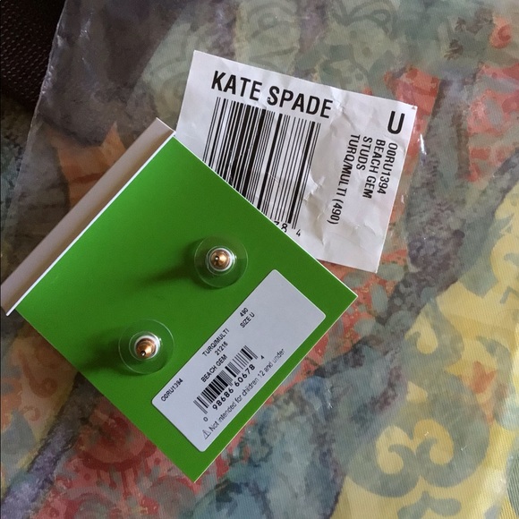 ♠️KATE SPADE BEACH GEM STUD EARRINGS♠️ - Picture 5 of 5